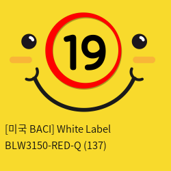 [미국 BACI] White Label BLW3150-RED-Q (137)