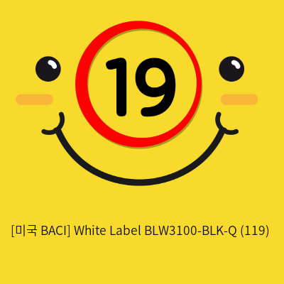 [미국 BACI] White Label  BLW3100-BLK-Q (119)