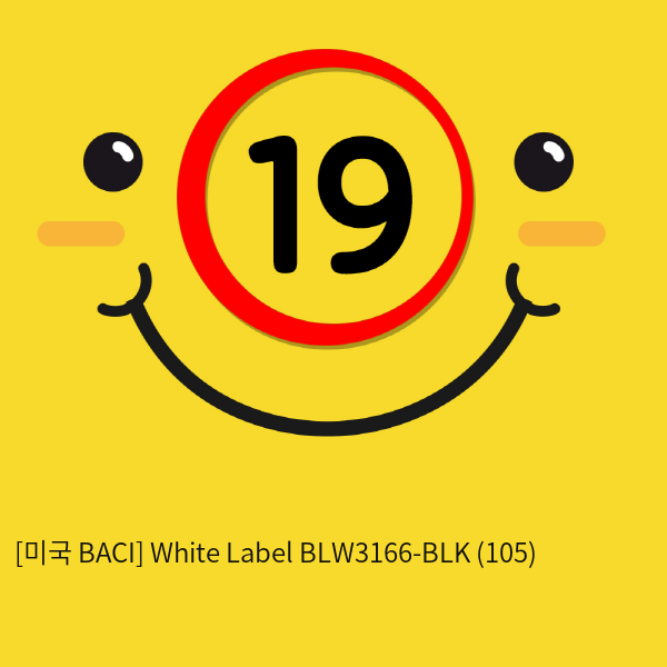 [미국 BACI] White Label BLW3166-BLK (105)