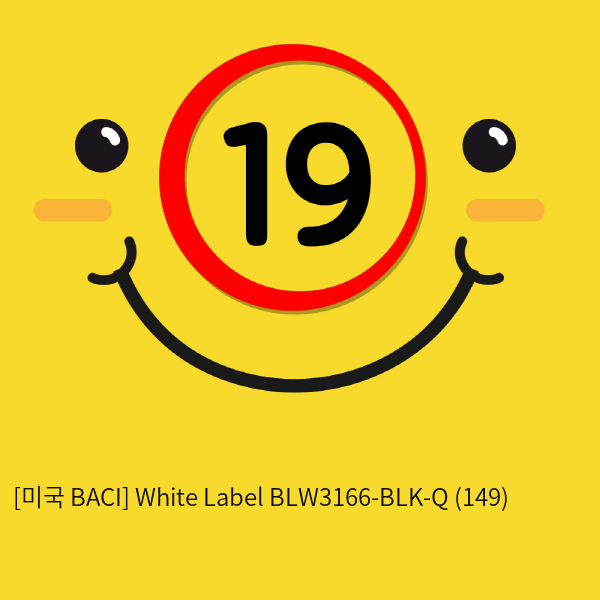 [미국 BACI] White Label BLW3166-BLK-Q (149)